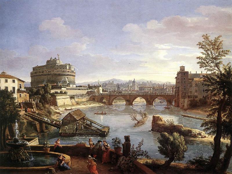 WITTEL, Caspar Andriaans van The Castel Sant Angelo from the South Germany oil painting art